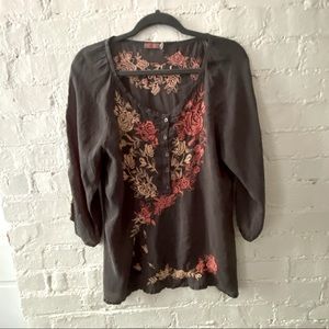 Johnny Was long sleeved Size Small blouse